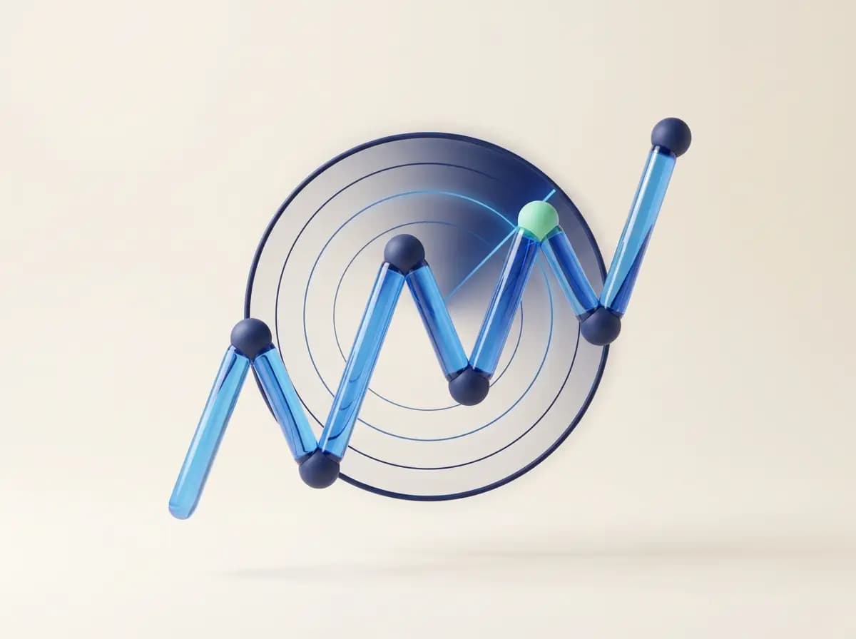 Verlaufsdiagramm des Monitorings mit Baseline und Vergleichsmesspunkt nach 14 Tagen
